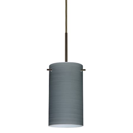 Besa Lighting Stilo 7 Cord Pendant, Titan, Bronze Finish, 1x40W Candelabra 1BT-4404TN-BR